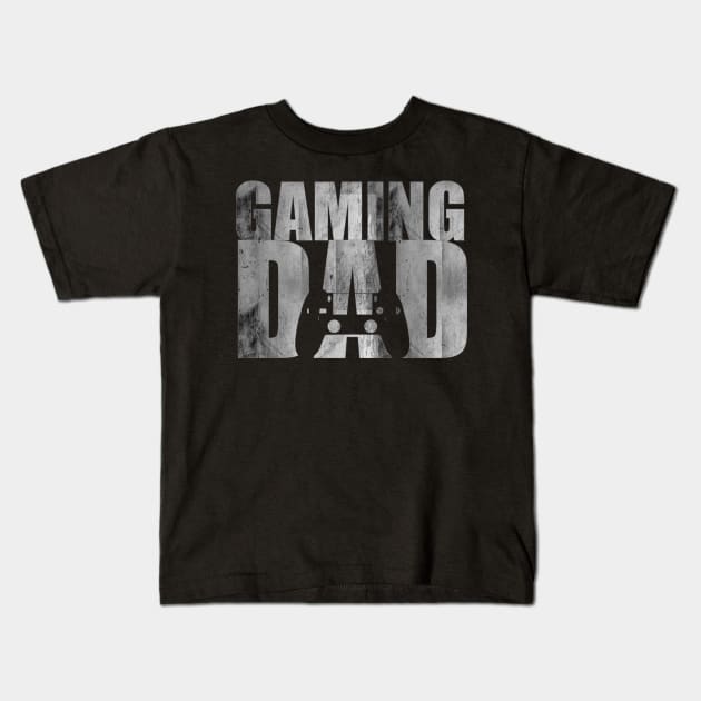 Gaming dad or father for a fathers day gift Kids T-Shirt by Guntah